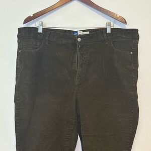 Dark Green Corduroy Pants
